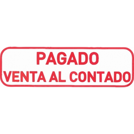 Sellos fórmula comercial PAGADO VENTA AL CONTADO