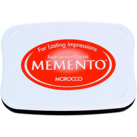 Tampon Sello Manual Naranja Memento