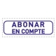 Sellos fórmula comercial ABONAR EN CUENTA